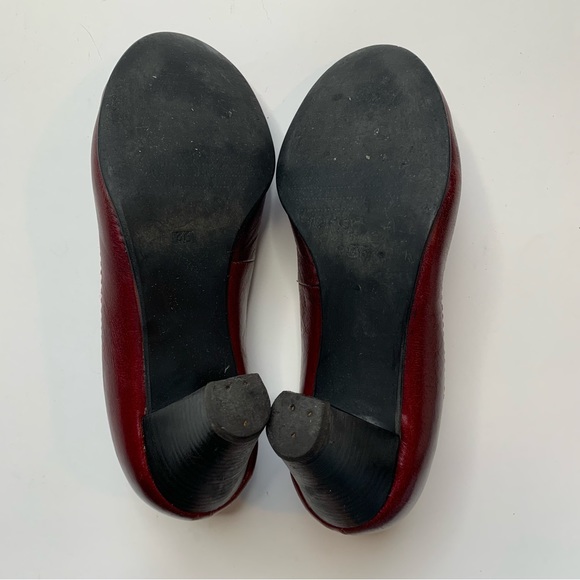 OLI QUATRE Spanish Leather Designer Dark Red Pumps Women’s Heels EU 36 / US 6 - Picture 9 of 10